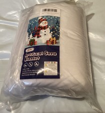 7.8  x 2.6  Christmas Thick Fluffy Artificial Snow Blanket New
