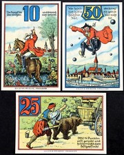 RINTELN 1920 Complete RARE Variant Set!  Baron von Münchhausen  German Notgeld