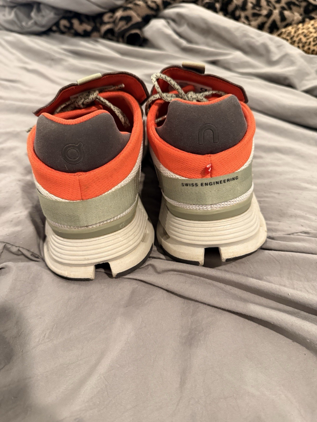 On Cloudnova Silver Orange Cloudtec Athletic Shoe… - image 4