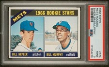 NO 10's! PSA 9 MINT METS ROOKIE 1966 TOPPS #574 HEPLER MURPHY GRADED TOUGH TPHLC