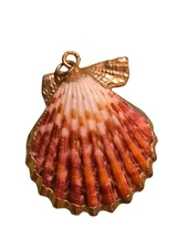Larry Parker Gold Dipped Large With  2 Small Shell Pendant