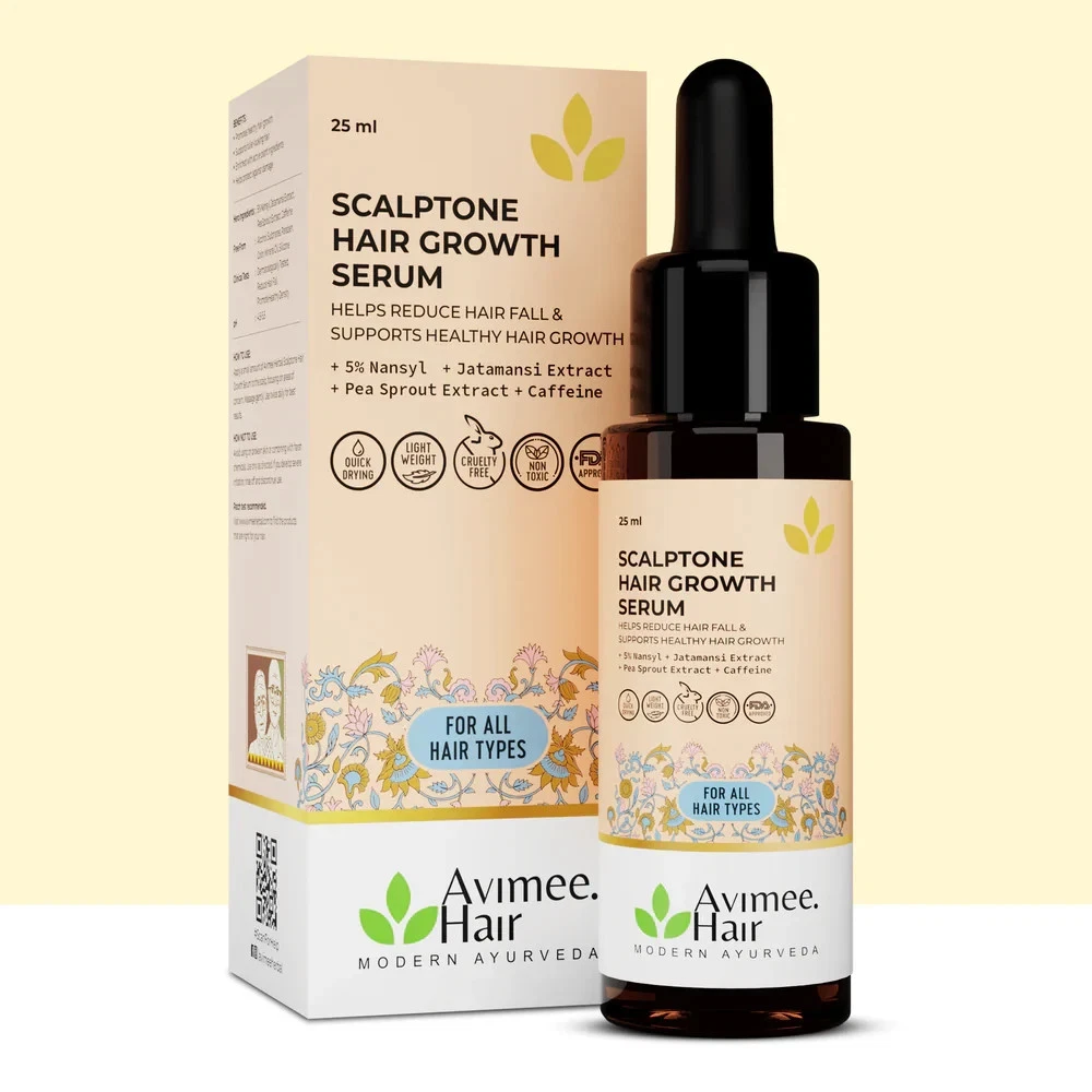 Avimee Scalptone Hair Serum 25ml Nansyl Clinically Proven Formula Free Ship