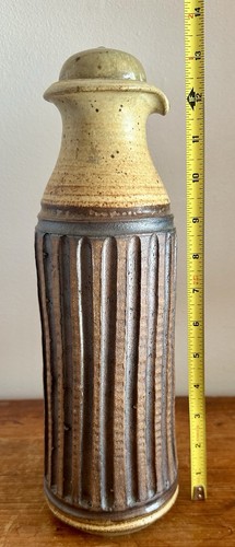 Vintage Signed Persis Gayle Studio Art Pottery Wine Set Lid Decanter 6 Goblets - Picture 16 of 18