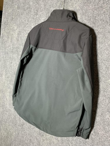 Hennessey Venom F5 Jacket Mens Medium Black Gray Softshell Full Zip Texas Flag - Picture 15 of 16
