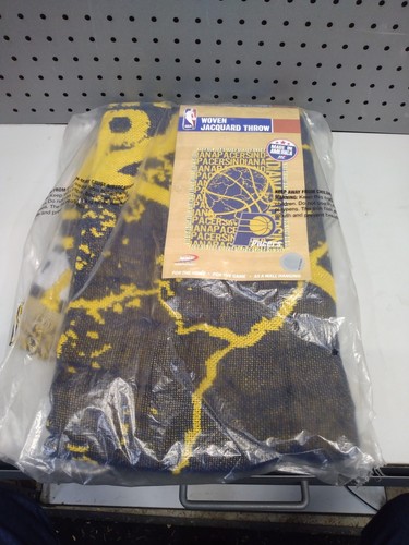 Manta Northwest Tejida Jacquard Indiana Pacers 46"x60" NUEVA EN PAQUETE Hecha en EE. UU. - Imagen 8 de 8