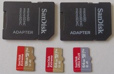 SanDisk Extreme 128GB , 64GB Extreme and 64GB Ultra Plus microSD Memory Card