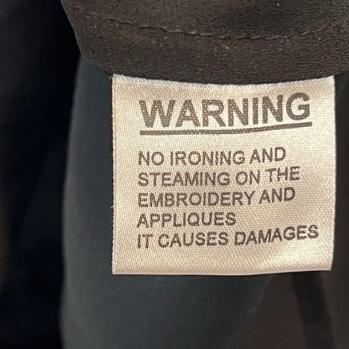 Blusa negra con botones para mujer talla 12 corporativa gótica espalda transparente Anne French - Imagen 8 de 9