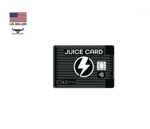 CiAO TECH Juice Card Ultra-Thin Credit Card Power Bank 2,300 mAh Fits in Wallet