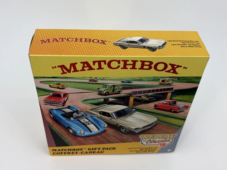 Matchbox Gift Pack Replay of the 80s Mustang 302, F100, Porsche, Milk Truck 1:64 - Image 4 of 4