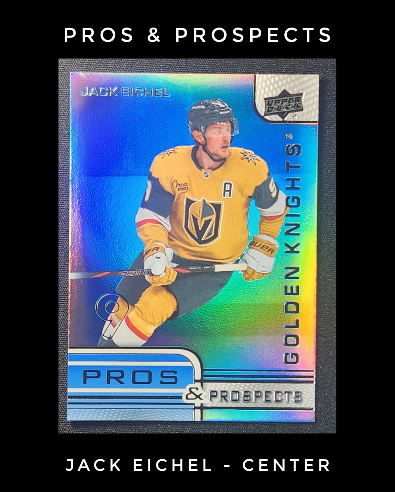 Jack Eichel 2025-26 UD Extended Series #PP-34 Pros & Prospects Golden Knights