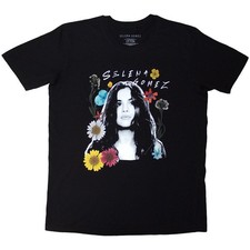 Men's Selena Gomez Floral Collage T-shirt XX-Large Black