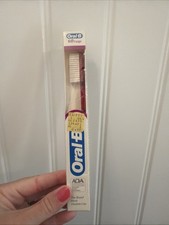Vintage 1988 Oral-B Toothbrush USA  60 Large Soft Bristles Red