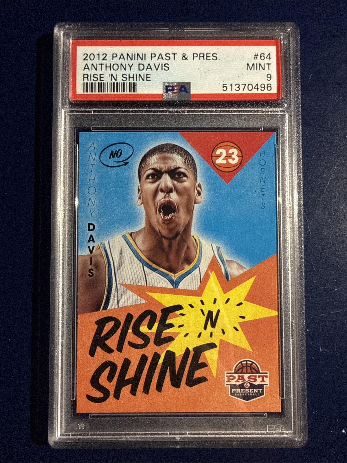 Anthony Davis 2012-13 Panini Past & Present Rise & Shine #64 PSA Mint 9 RC