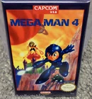 Mega Man 4 Nintendo NES Vintage Game Box  2"x3" Fridge Locker MAGNET