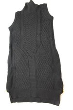 My Michelle Junior's Sleeveless Turtleneck Knit Sweater Dress Side Zippers Small