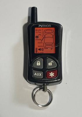 Python 2-Way LCD Security Smart Keyfob 5 Buttons EZSDEI7701-CLEAN!!