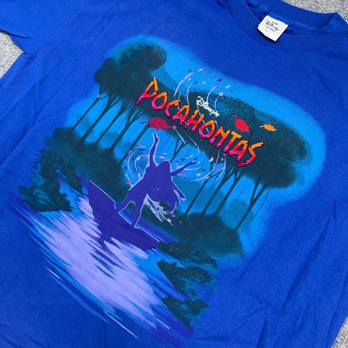 Vintage Pocahontas T Shirt Adult XL Single Stitch Made in USA Double Graphic