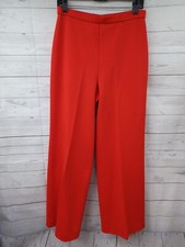 Vtg Women  s Red Koret of California Pants Straight Leg Sz 8 Waist 30" Inseam 28"
