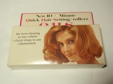 Vintage 1960s Box of Quick Hair Setting Rollers QHS