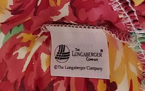 Longaberger 1995 May Series Tulip Basket 14648 Red Accent Weave Band 14.5" - Picture 7 of 8