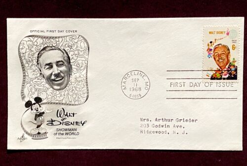 StampTLC US 1355 FDC Goofy Walt Mickey Mouse Donald Duck Disney Entertainment - Picture 1 of 1