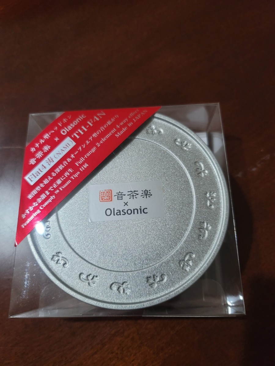 中古】Olasonic カナル型ヘッドホン TH-F4N TH-F4N Flat4 NAMI 涛 音茶楽× 