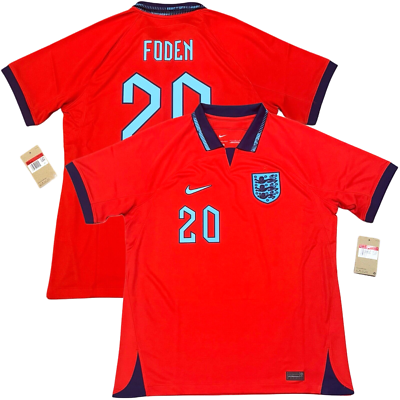 2022/23 England Away Jersey #20 Foden Large Nike Soccer World Cup