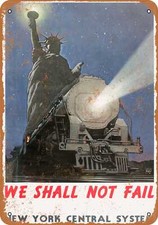 METAL SIGN - 1943 New York Central System -- Vintage Look