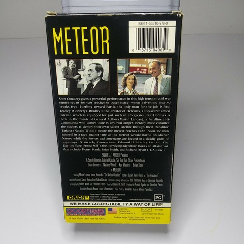 1979 Meteor Disaster VHS Movie. 1993 Goodtimes Video. Sean Connery Cult Movie - Picture 5 of 11