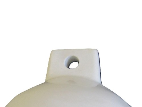 Boa parafango gonfiabile a costine bianca (22 cm x 70 cm barca Castro doppio occhio) - Foto 4 di 5