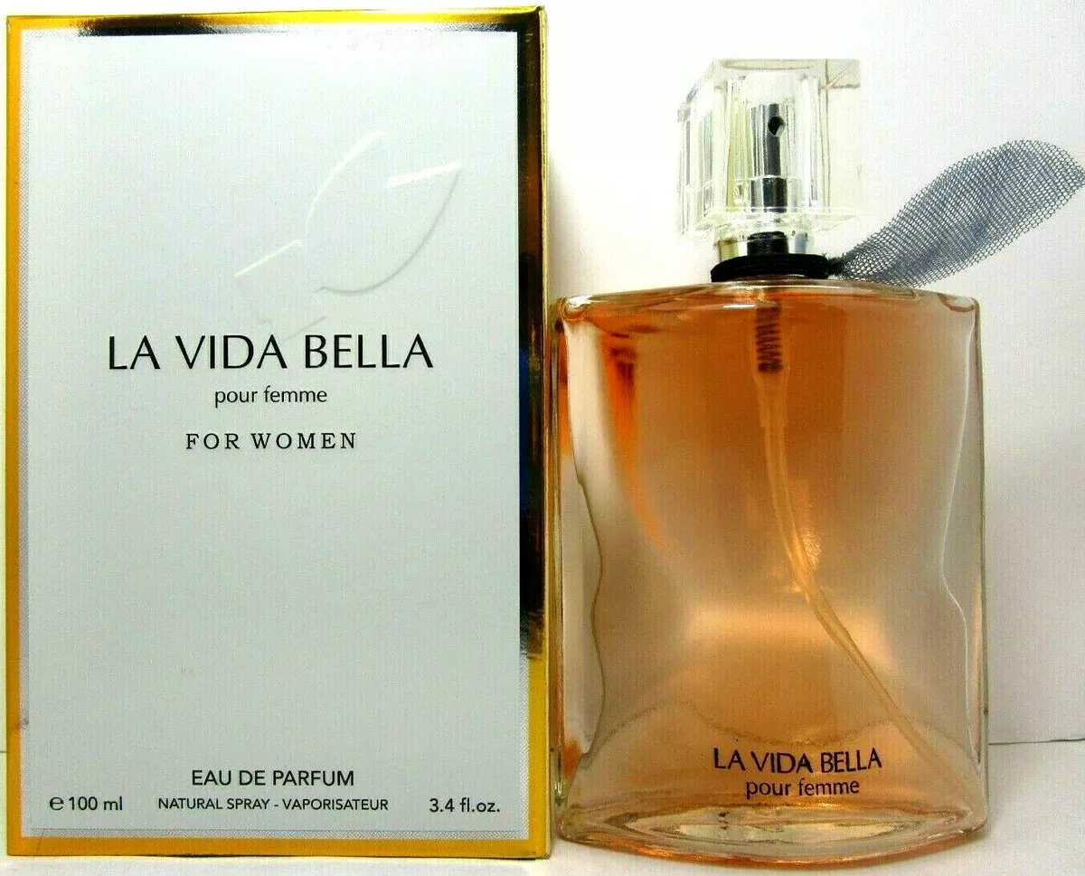 LA VIDA BELLA POUR FEMME EAU DE PARFUM SPRAY FOR WOMEN 3.4 Oz 100 ml BRAND NEW