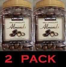 2x KIRKLAND Signature Milk Chocolate Roasted Almonds 48 oz Jar - 2 PACK