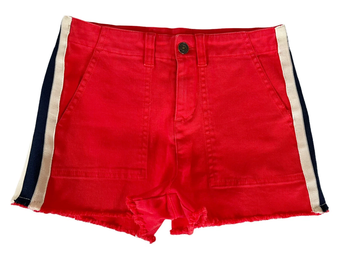 Red cut hotsell up shorts