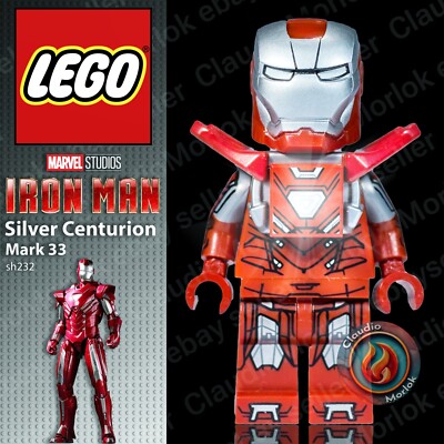   LEGO 5002946 Iron Man Silver Centurion Polybag Minifigur sh232 Mark 33 sh0232