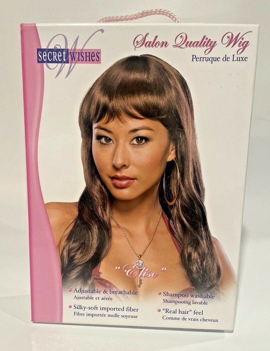 Rubies Secret Wishes Womens Brunette Wavy Long Locks Elise Wig