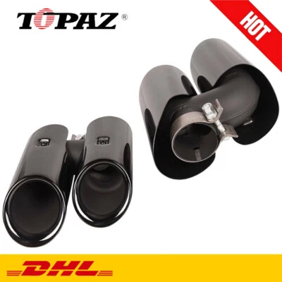 TOPAZ 2X Embouts D'Échappement Pour Porsche Macan 2.0T 2019-2024