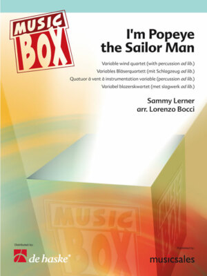 De Haske i'm popey the sailor man Arrangement 4 Stimmen und Schlagzeug Aa.Vv.