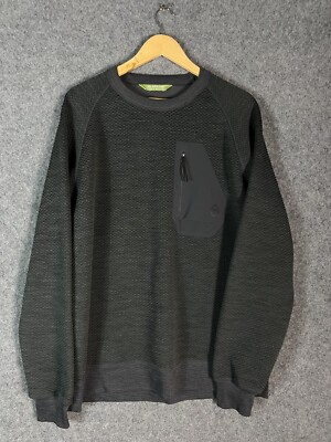 Kathmandu Sweatshirt Mens M Grey Regular Fit Pull Over Crew Neck Chest Pocket