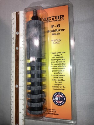 BOW HUNTING X - Factor Outdoor Product 6'' Stabilizer Black F6 Archery WI IN MN