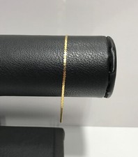 Italy 14k Yellow Gold Heart Herringbone Link Bracelet 7  