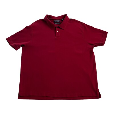 Roundtree Yorke Polo Shirt Men's XL Red Supima Cotton Luster Soft  Collection