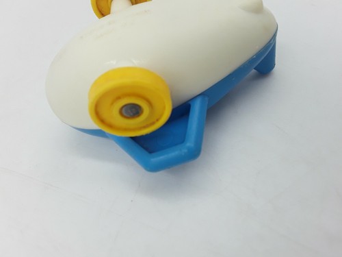 Vintage Fisher Price Little People blau weiß Spielzeug Kinderzimmer Flugzeug Plane - Bild 9 von 11