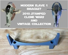 Star Wars Wall Mount for Slave 1 with 2010 stamps Boba Fett, AOTC Jango, TCW TVC
