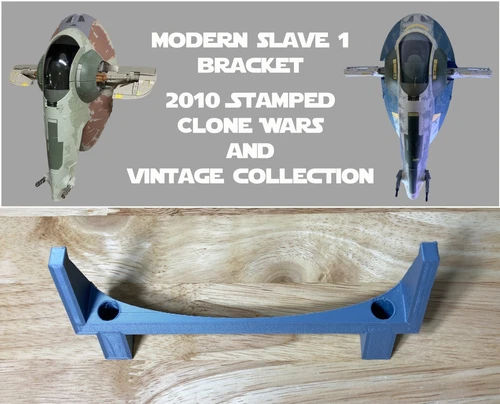 Star Wars Wall Mount for 2010 stamped Slave 1: Rise of Boba Fett, AOTC Jango, VC