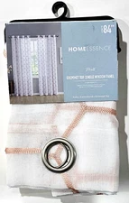 Home Essence Pratt Grommet Top Single Window Panel 54x84L Cherry