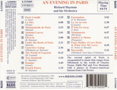 OO LA LA: EIN ABEND IN PARIS NEUE CD
