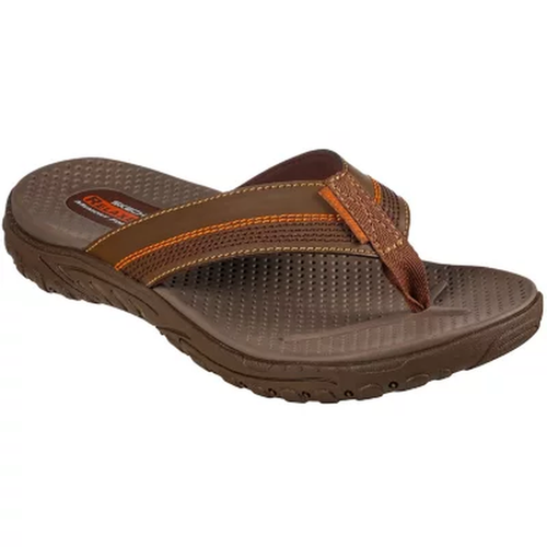 skechers men's flip flops memory foam