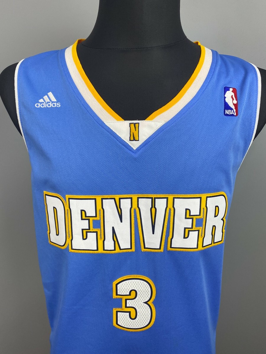 Adidas トレフォイルロゴ NUGGETS 3 IVERSON Jersey Authentic adidas Denver Nuggets #3 Allen Iverson ALTERNATE