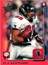 1999 LEAF ROOKIES & STARS O.J. SANTIAGO #13 CARD $0.99 VALUE BOX