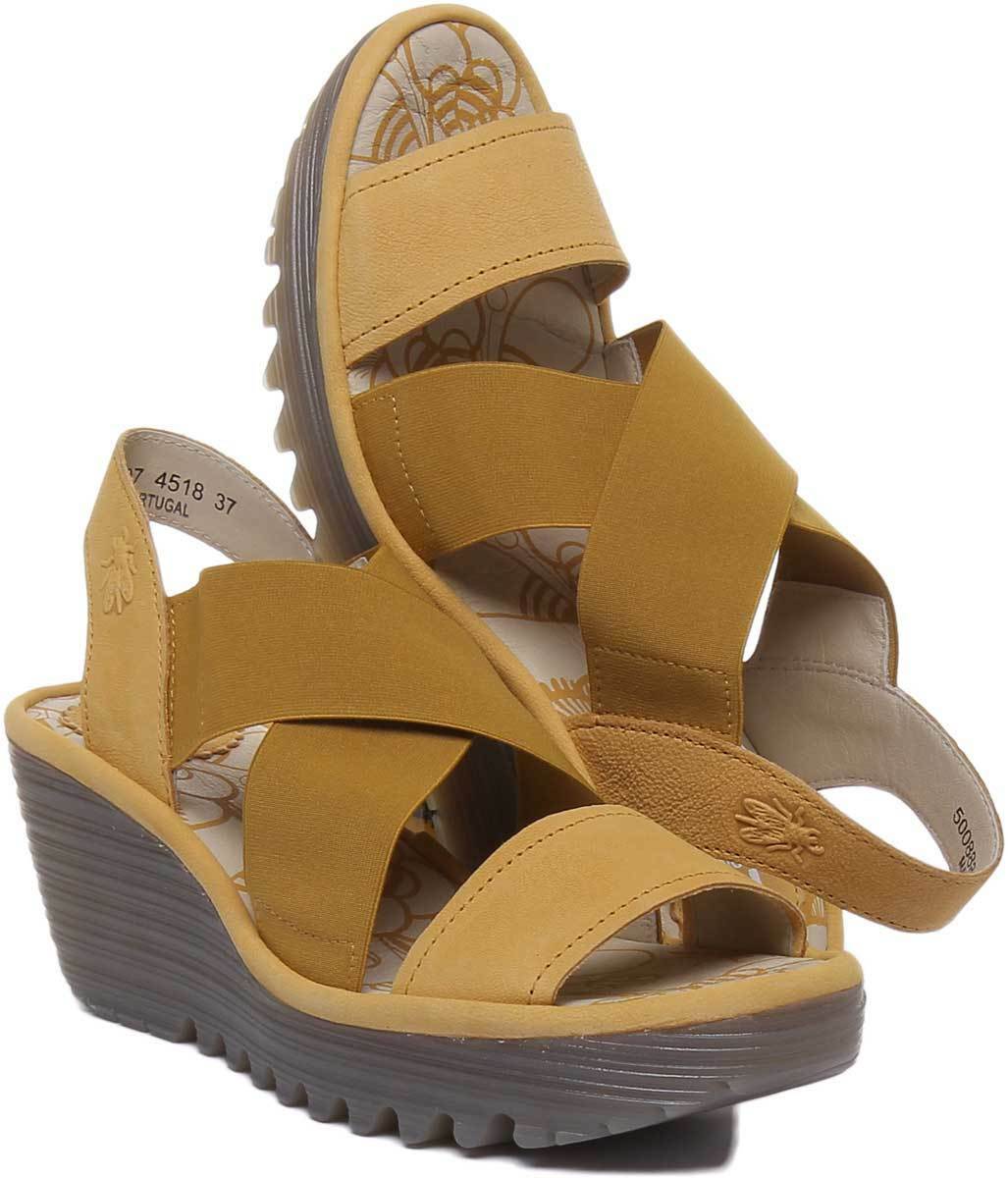 Fly London Yaji 888 Women Sandals In Yellow Yellow Yellow Nubuck Leather UK Size 3 - 8 99d89b Fly London Yaji 888 Women Sandals In Yellow Yellow Yellow Nubuck Leather UK Size 3 - 8 99d89b